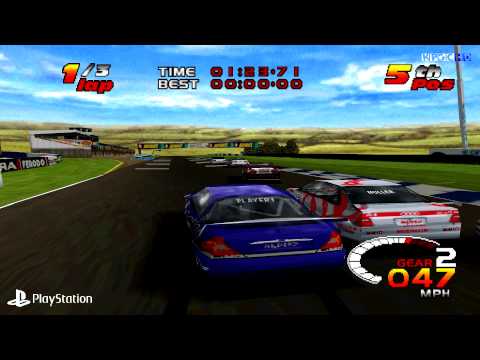 [PS1] TOCA 2 Touring Cars Gameplay with ePSXe (Full HD)[1080p