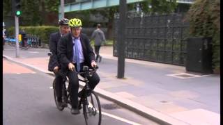 Boris and Jeremy in tandem  - Newsnight