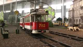 Straßenbahn Modellbahn von Martin Metz im Verkehrsmuseum Dresden