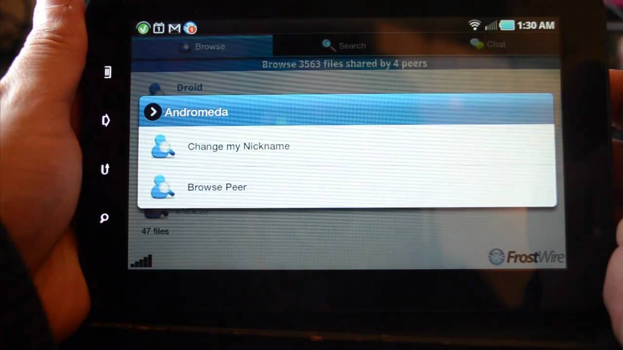 FrostWire for Android - How to Change Your Nickname - YouTube