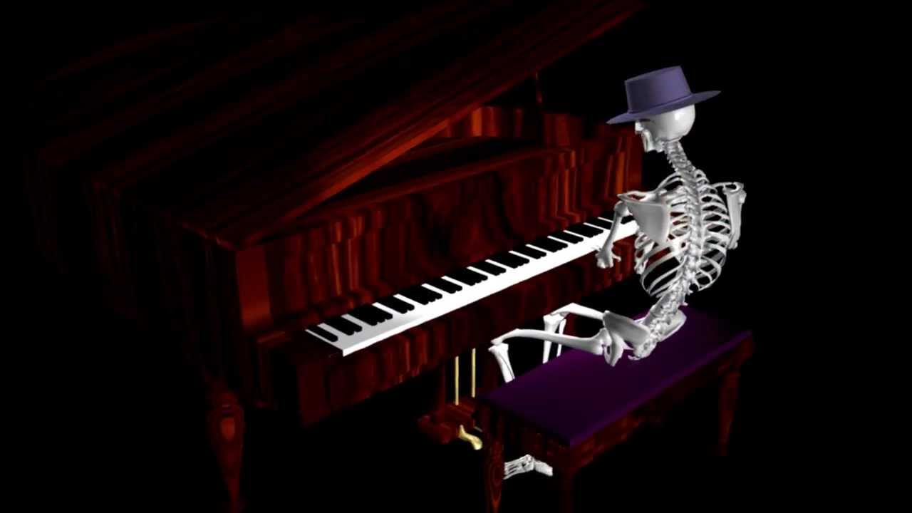 Funny Skeleton - Piano Player - FREE * - YouTube