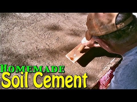Homemade Soil Cement - Simple & Cheap Home Application - YouTube