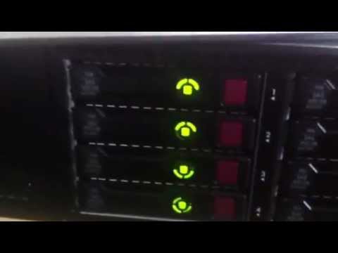 HP DL380 G8 drive leds - YouTube