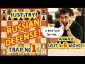 Anand lost the game! Tricky chess trap in the Russian defense opening! https://www.youtube.com/watch?v=d4JXMdit9UU