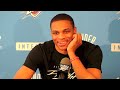 Russell Westbrook Speaks to Media