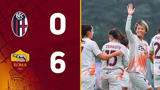 BOLOGNA 0-5 ROMA | COPPA ITALIA FEMMINILE 2024-25