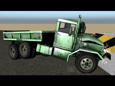 Rigs of Rods - Deuce and a Half Truck Crashes - YouTube