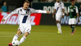 David Beckham Free Kick LA Galaxy vs Portland Timbers David Beckham Free Kick LA Galaxy vs Portland Timbers