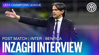 INTER 3-3 BENFICA | SIMONE INZAGHI INTERVIEW 🎙️⚫🔵??
