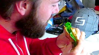 SANDWICH PRANK ON DAD!!!