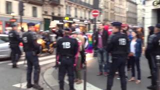 Antifa contre Veilleurs / Paris 03 juillet 2013 ©Line Press