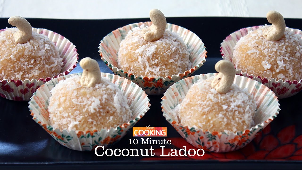 10 Minute Coconut Ladoo | Home Cooking