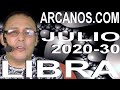 Video Horóscopo Semanal LIBRA  del 19 al 25 Julio 2020 (Semana 2020-30) (Lectura del Tarot)