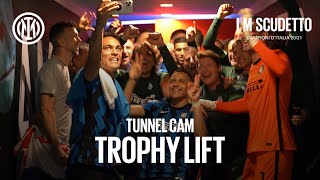 TUNNEL CAM | EXCLUSIVE BEHIND THE SCENES OF INTER'S TROPHY LIFT! 🏆😂😜🖤💙????? #IMScudetto