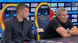 U.S. Lecce: Conferenza stampa della vigilia di Lecce - Fiorentina con mister Gotti e Ramadani