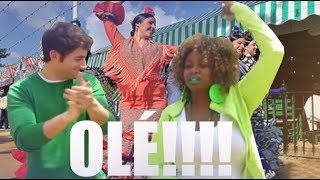 Glozell Gitana enseña a bailar flamenco a Luzuvlogs