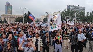 Митинг Шахтеров Донбасса против киевской хунты Донецк