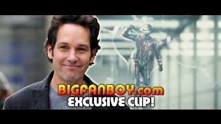 Paul Rudd in Marvel & Edgar Wright's ANT-MAN very first clip - Bigfanboy.com Exclusive trailer