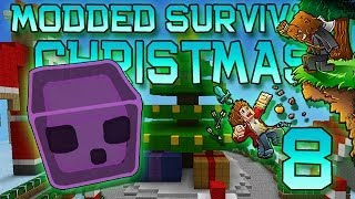 Minecraft: Modded Christmas Survival Let's Play w/Mitch! Ep. 8 - Christmas Boss Slime Mod!