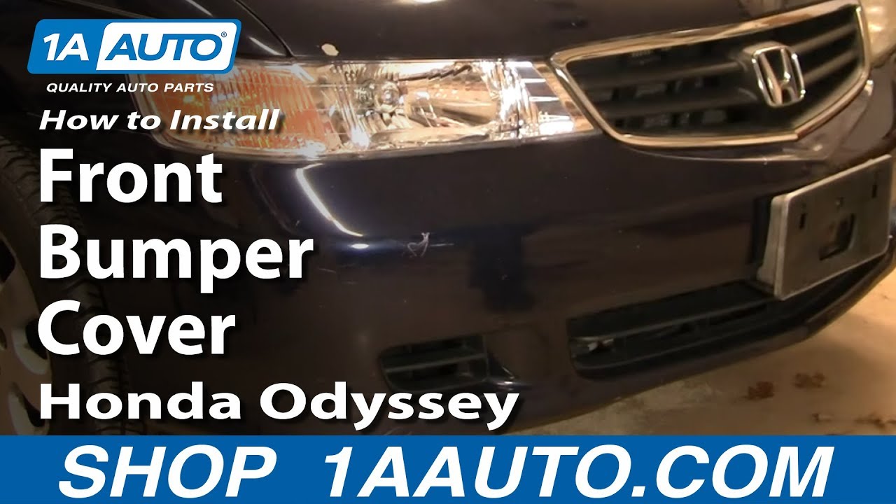 How To Install Remove Replace Front Bumper Cover Honda Odyssey 9904 YouTube