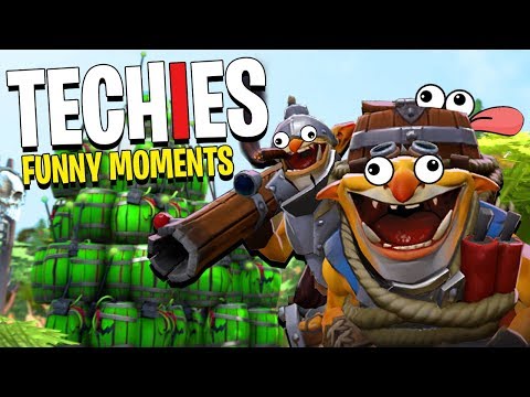 Techies the Ninja! - DotA 2 Funny Moments