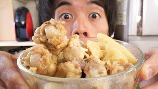 圧力鍋で簡単！手羽元のガーリック煮込み！Garlic Chicken