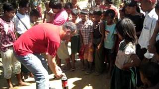 Jason Buzi doing a Coke Geyser in Myanmar AKA Burma by Jason Buzi