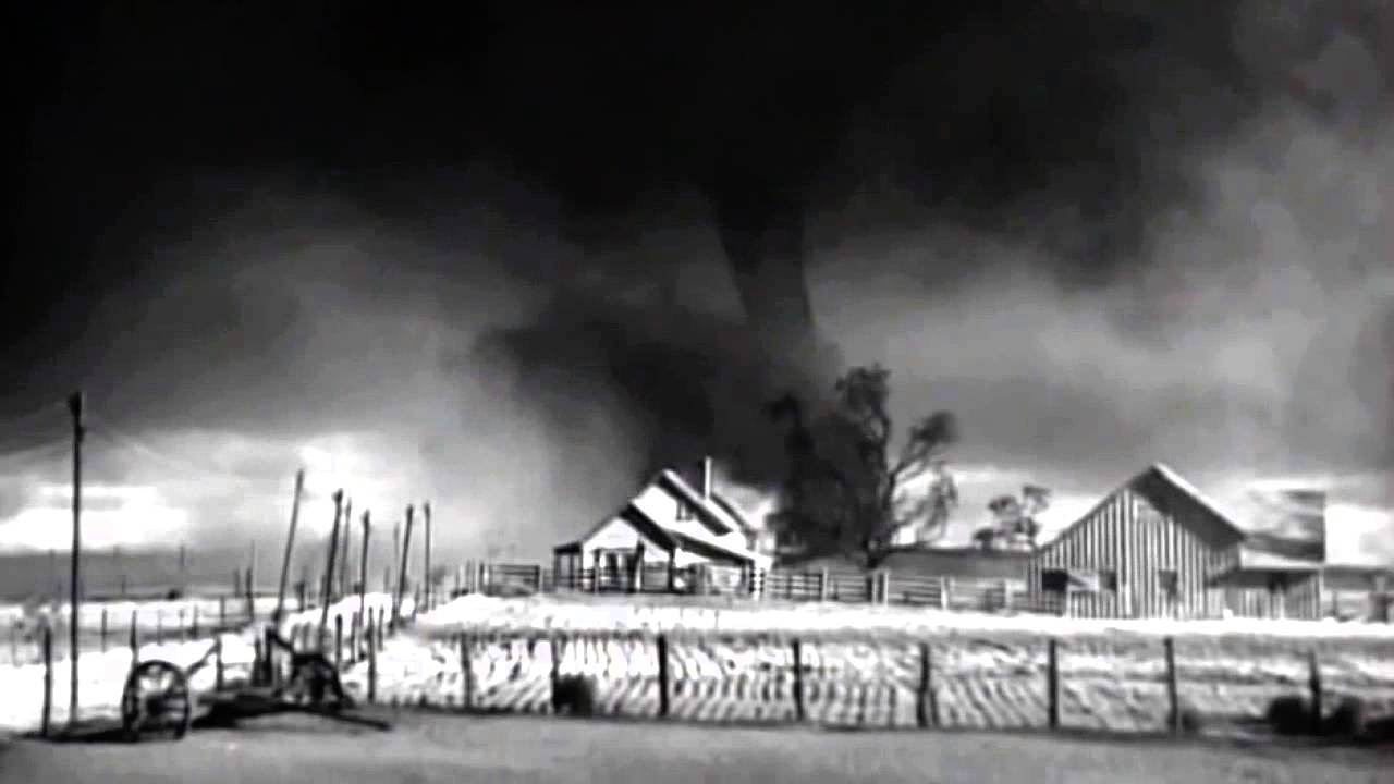 Wizard of Oz - Original Test Footage - House Swallowed by Twister