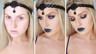 Dark Blue Lips | Copper & Navy Eyes ♡ Shaaanxo