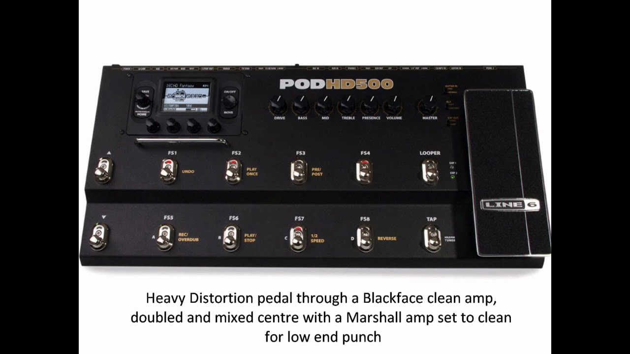 Line 6 POD HD500 heavy metal tones / patches demo - YouTube