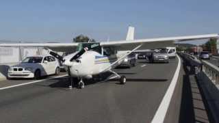 Exceptionnel : Un avion se pose sur la rocade d'Albi !