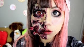 maquillaje Zombie ♥ Miku, muñeca zombie