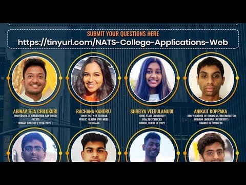 NATS Webinar on What’s and How’s of College Application Process