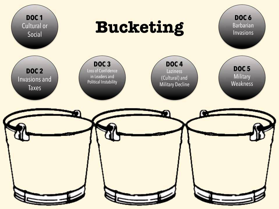 Standard DBQs Step 3 Bucket the Evidence YouTube