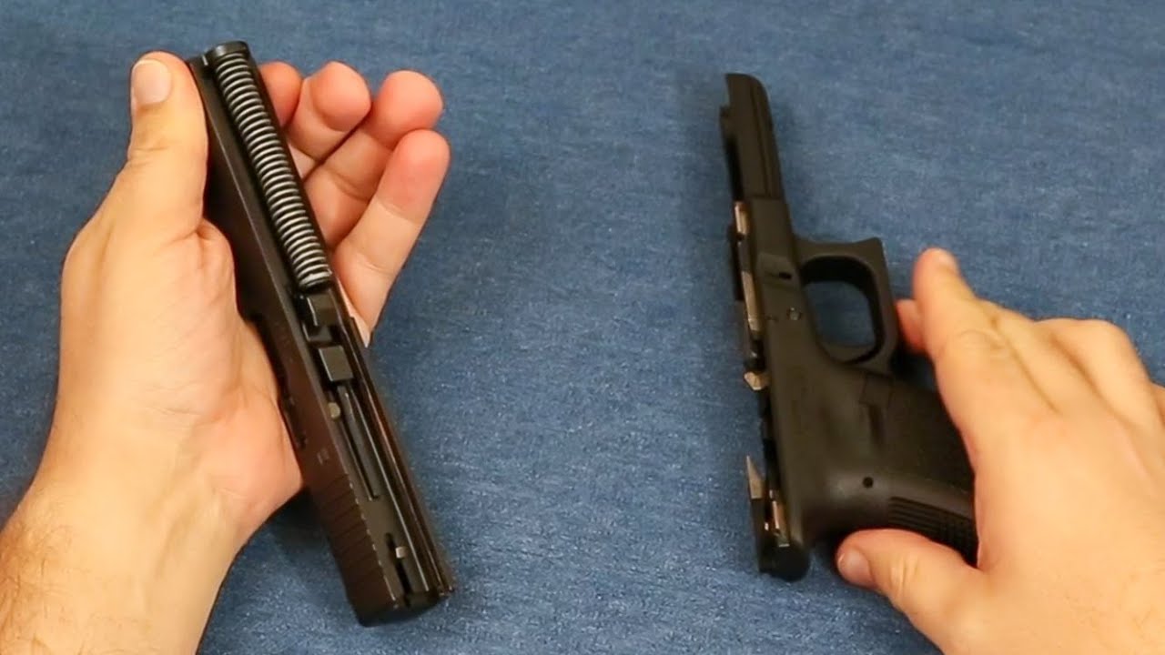 how to disassemble a handgun