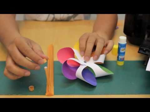 Công Viên Sáng Tạo - Hướng dẫn làm Chiếc chong chóng cầu vồng