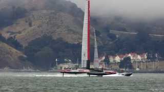 Louis Vuitton Cup: Round Robin 4-2: Luna Rossa Challenge Breaks Rudder, 25 July 2013