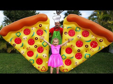 Diana Pretend Play with Giant Food Toy