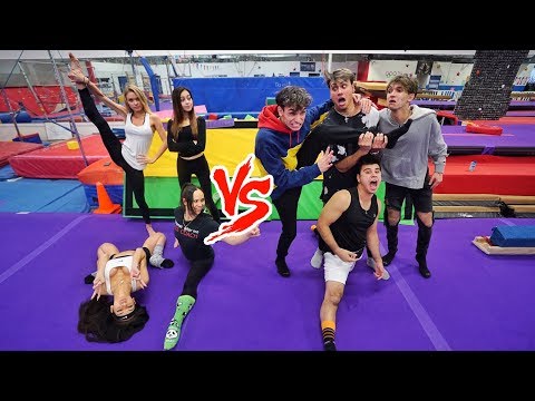 GIRLS VS BOYS FLEXIBILITY COMPETITION! (super funny)