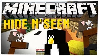 Minecraft: HIDE AND SEEK! Mandzio Parkurowca! Mini Gra /w Mandzio i Pingwin