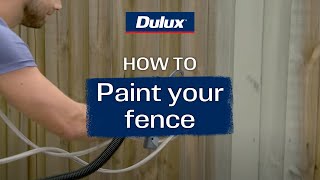 DIY guide to painting your fence