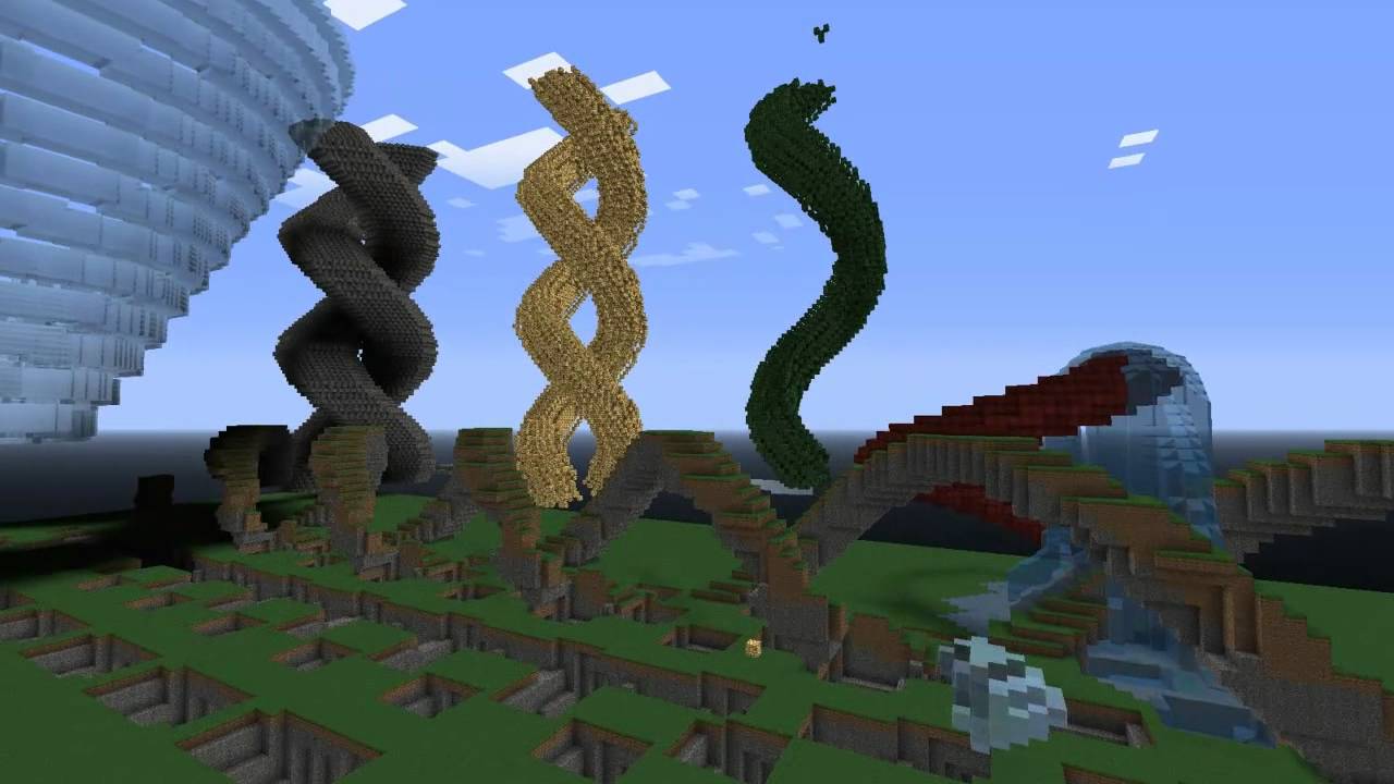 Minecraft - Super Spiral Generator [WorldEdit Scripts] - YouTube