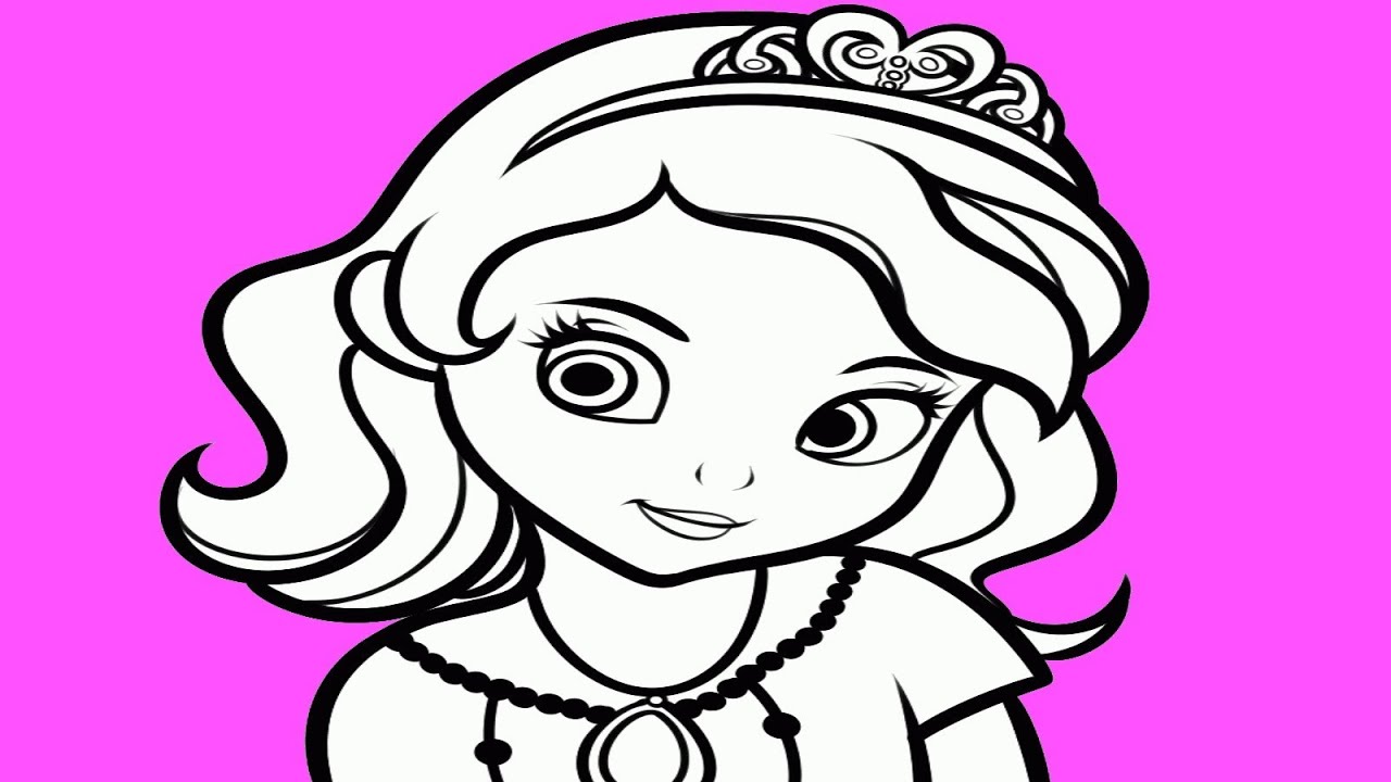 Sofia the first - How to draw Sofia the first - How to draw the Girl