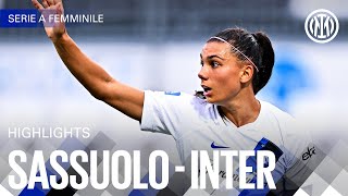 DEFEAT IN SASSUOLO | SASSUOLO 2-1 INTER | WOMEN HIGHLIGHTS | SERIE A 23/24 ⚫🔵🇮🇹???