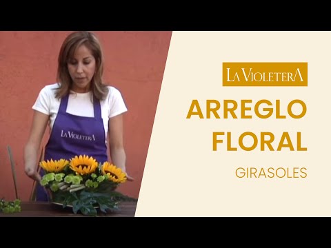 Como hacer un centro de mesa floral LA VIOLETERA Florería