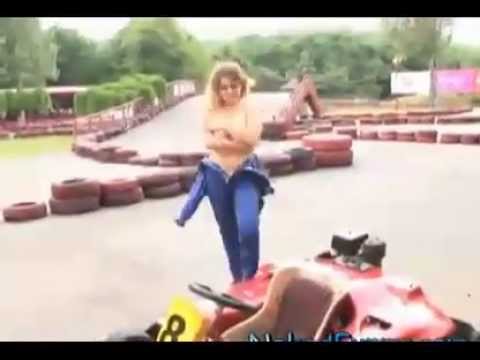 Nude Lady Driving A Go Cart Prank - YouTube