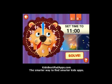 iPad Apps for Kids: Interactive Telling Time Lite