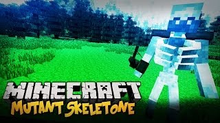 WIELKIE STARCIE Z WIELKIM SZKIELETEM! (Minecraft Mod: Mutant Skeleton)