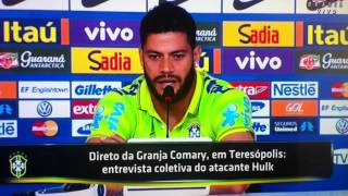 Reporter pergunta ao Hulk (Seleção Brasileira) se o sotaque é o motivo do nordestino ser engraçado