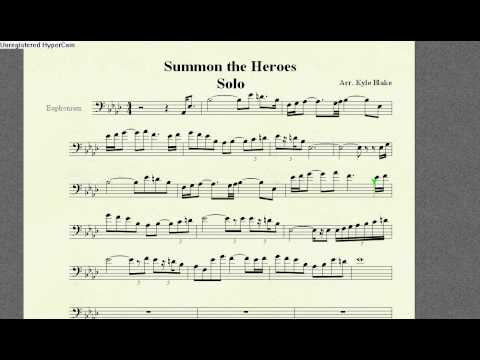 Summon The Heroes- Trumpet Solo, Written for Euphonium - YouTube